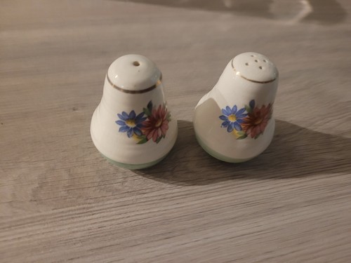 Vintage ceramic salt and - ceramic,