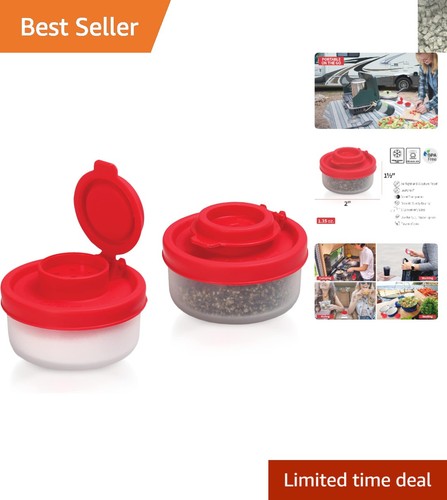Clear plastic salt and - plastic,